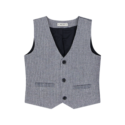 Gilet misto lino per ragazzo