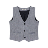 Gilet misto lino per ragazzo