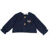 Cardigan manica lunga blu