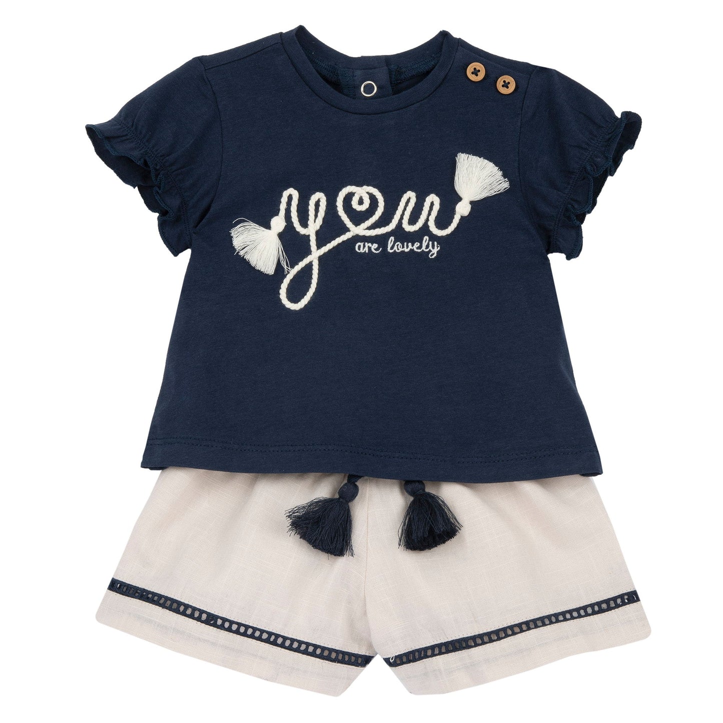 Completo maglietta manica corta con pantaloni corti Love Chicco