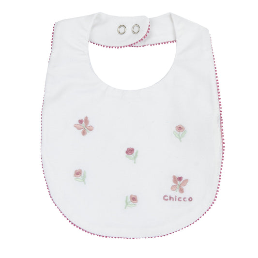 Bavaglino con ricamo floreale
