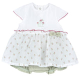 Pagliaccetto effetto abito floreale