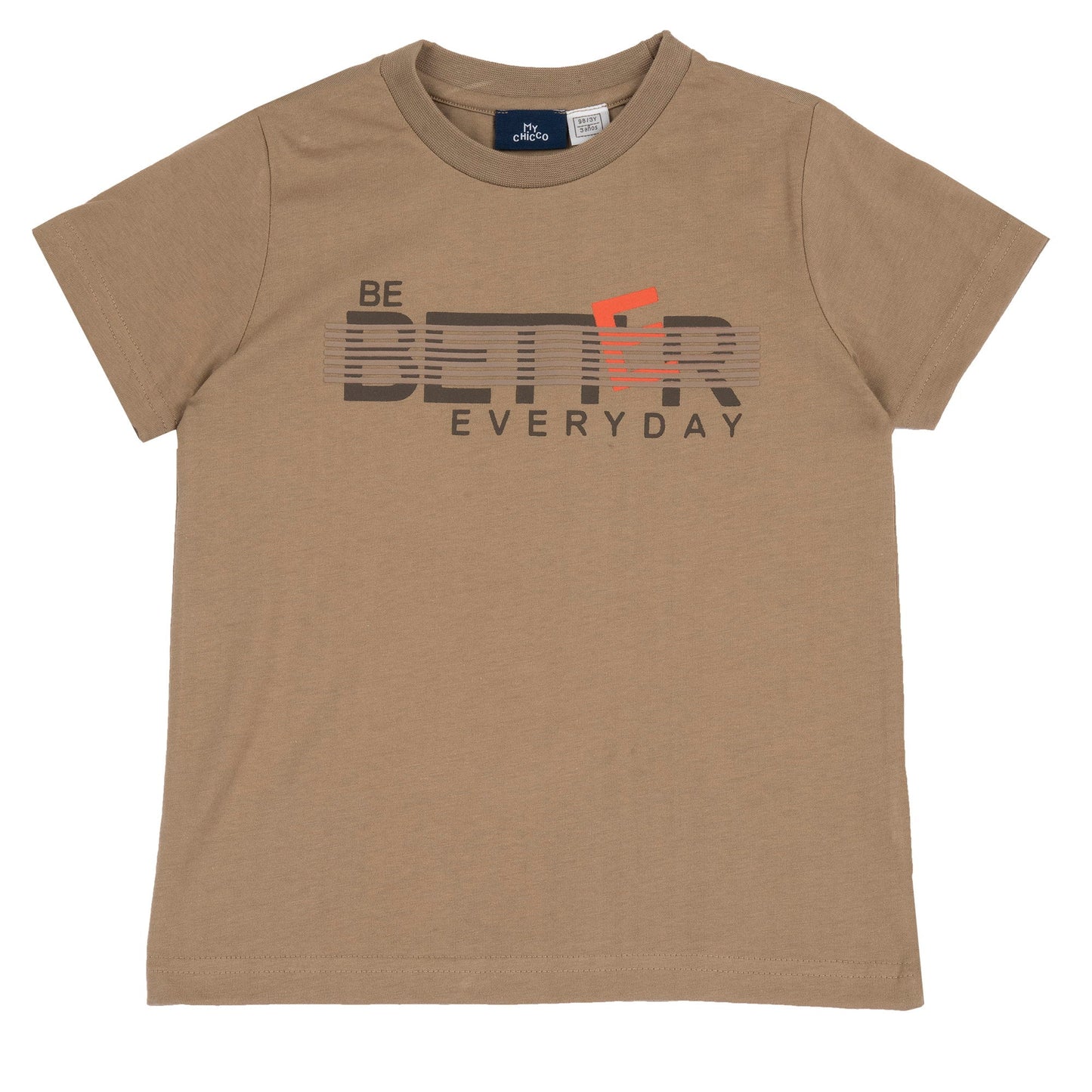 Maglietta manica corta tortora bambino