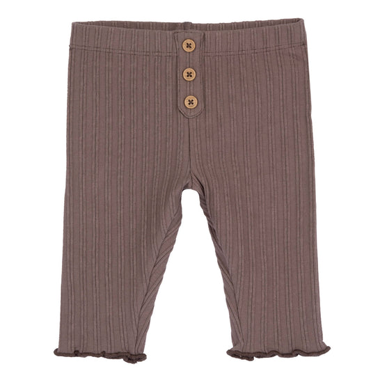 Leggings tinta unita cioccolato