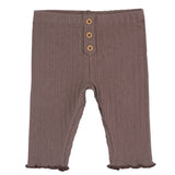 Leggings tinta unita cioccolato