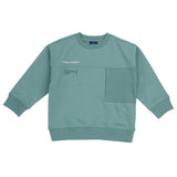 Felpa girocollo green bambino