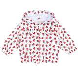 Giubbino antivento stampa fantasia bambina