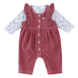 Completo body con salopette lunga
