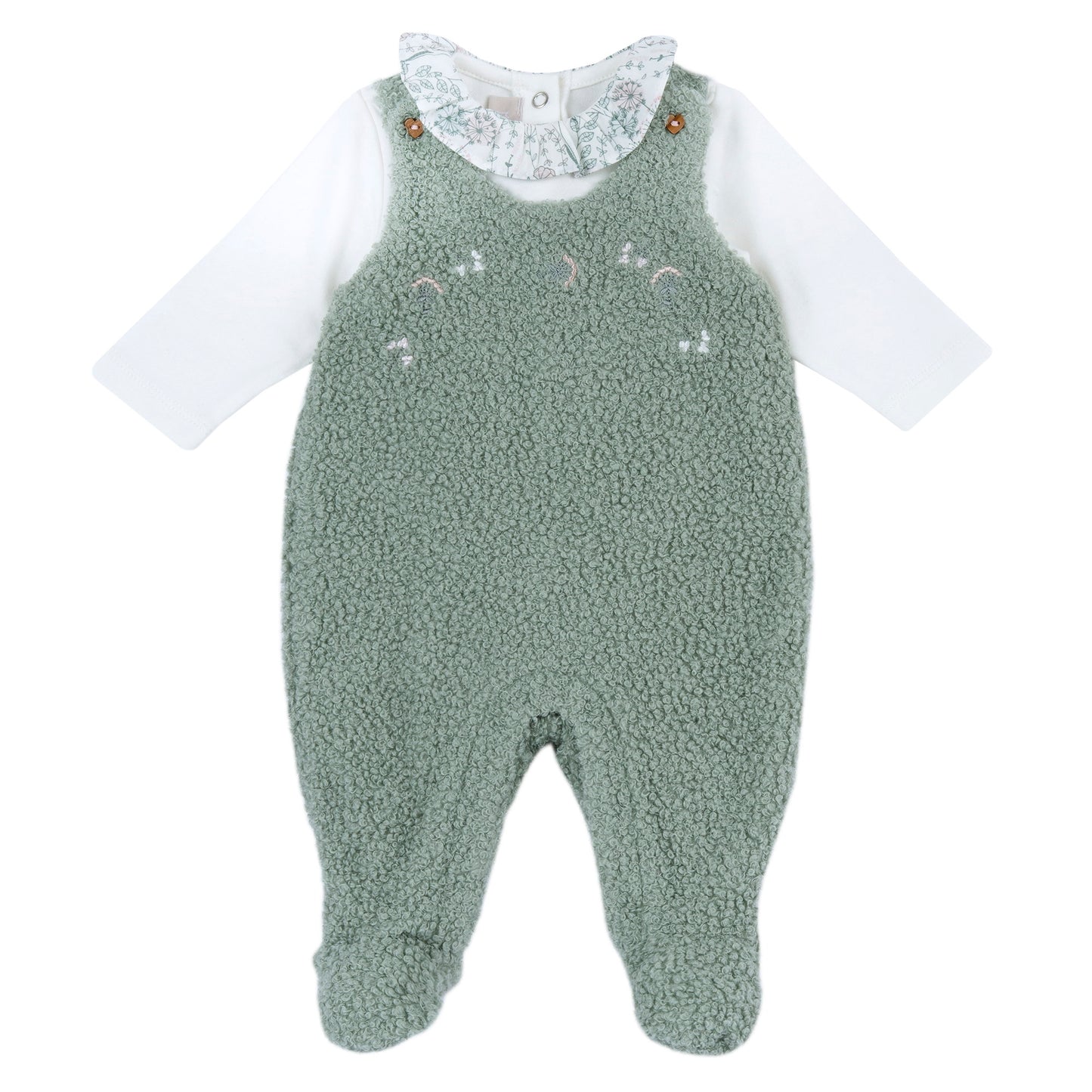 Completo body con salopette lunga