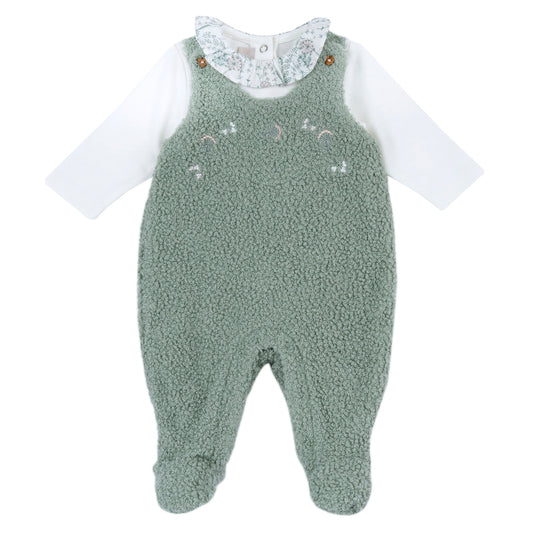 Completo body con salopette lunga