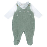 Completo body con salopette lunga