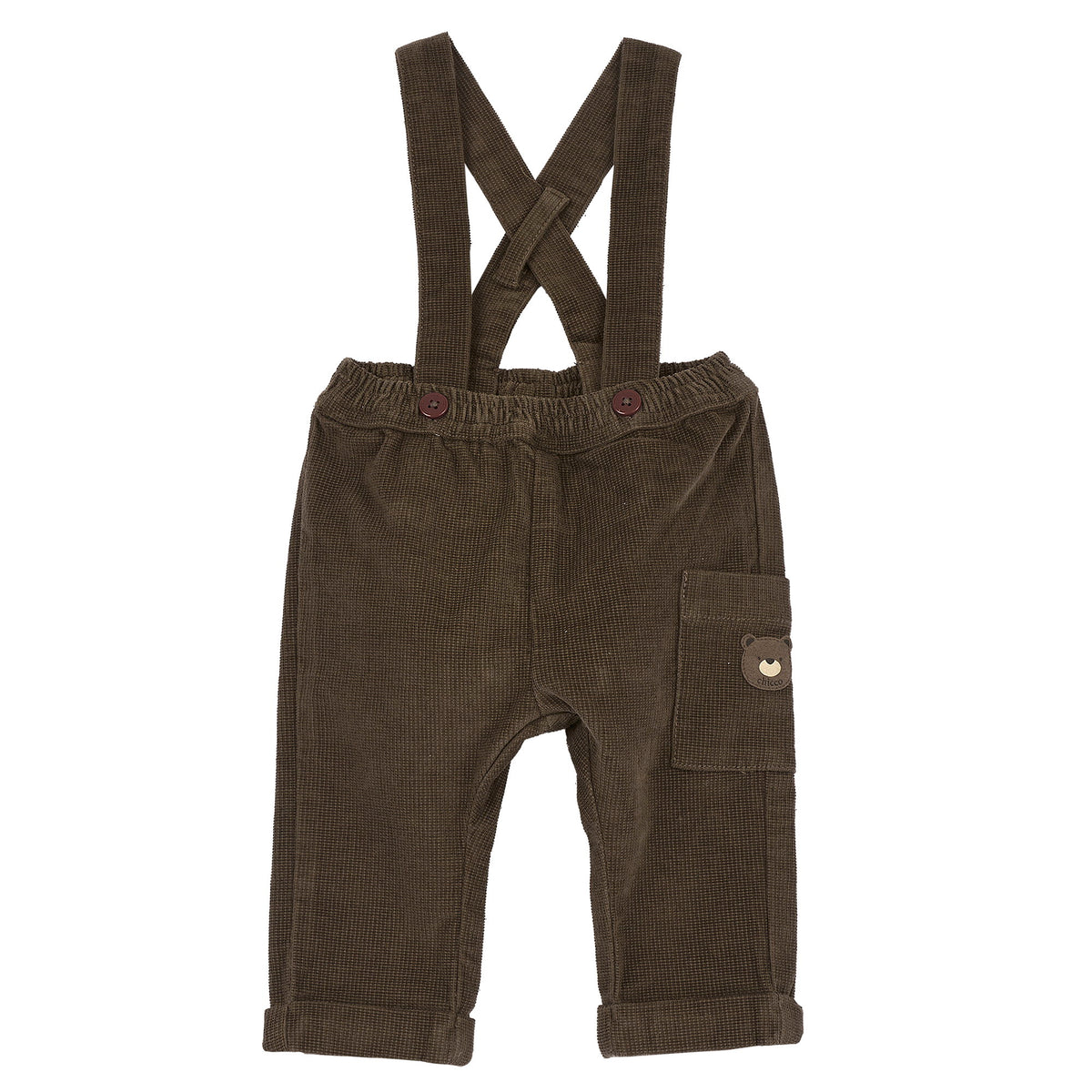 Pantaloni lunghi con bretelle