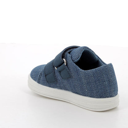 Scarpe da bambino blu con strappi