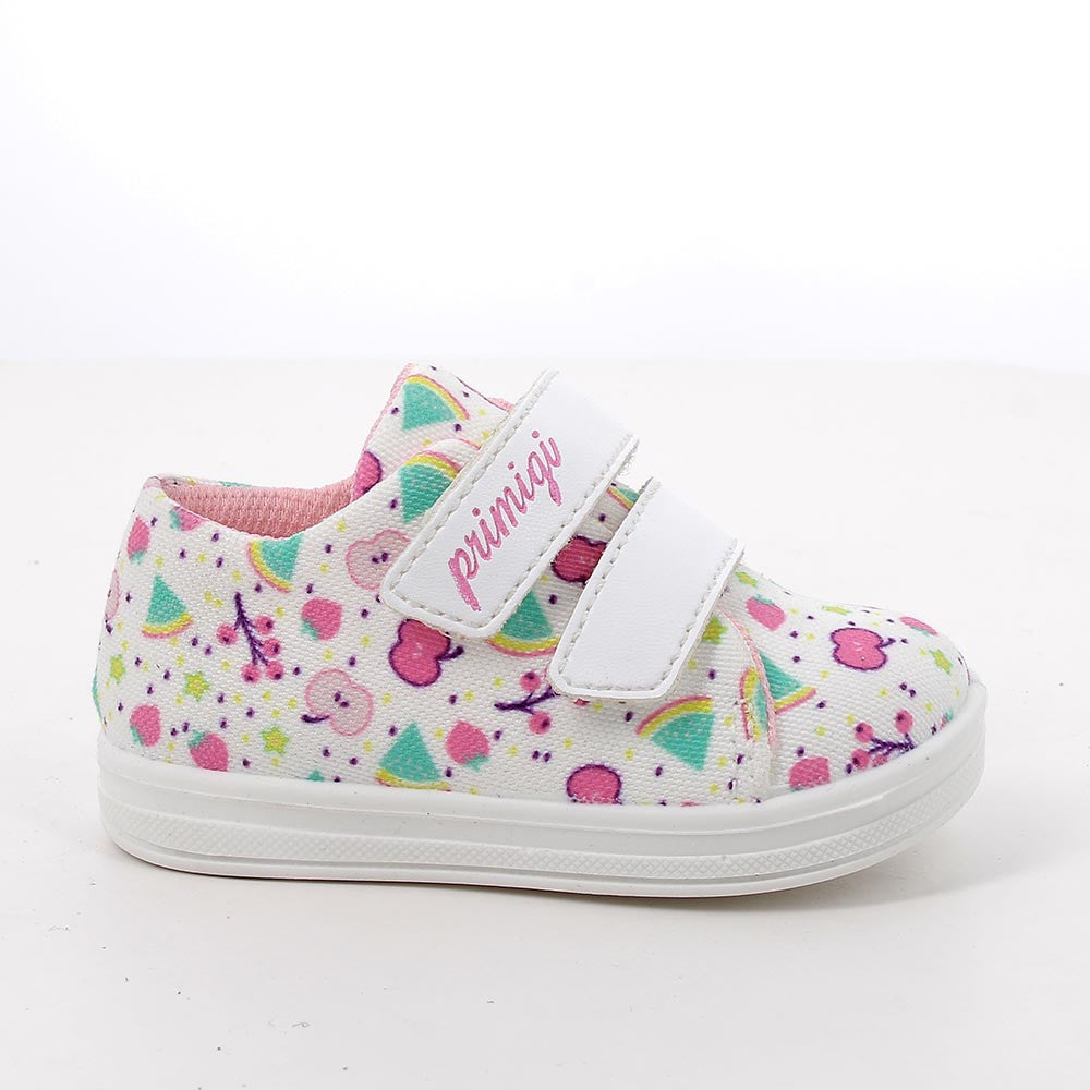Scarpe da bambina bianco-rosa-acquamarina