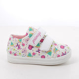 Scarpe da bambina bianco-rosa-acquamarina