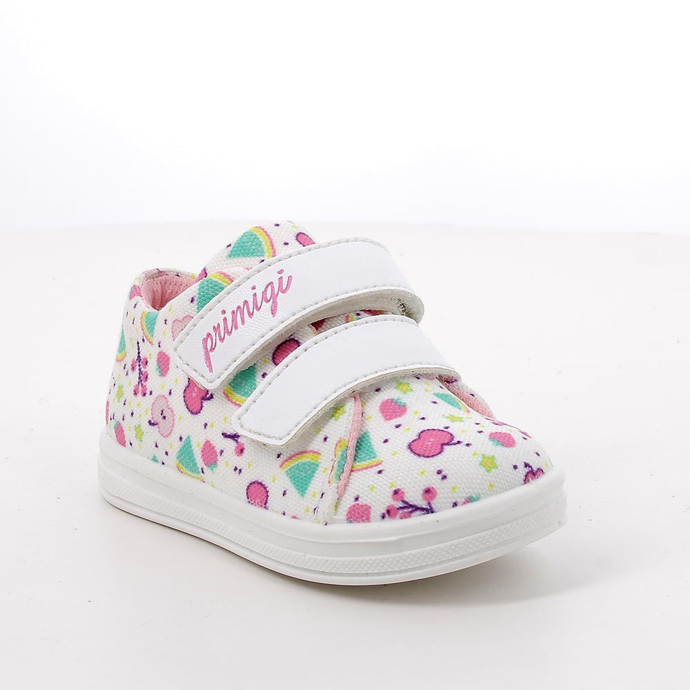 Scarpe da bambina bianco-rosa-acquamarina