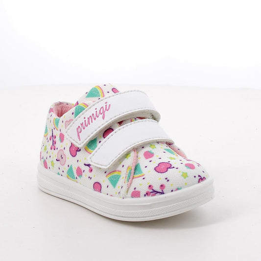 Scarpe da bambina bianco-rosa-acquamarina