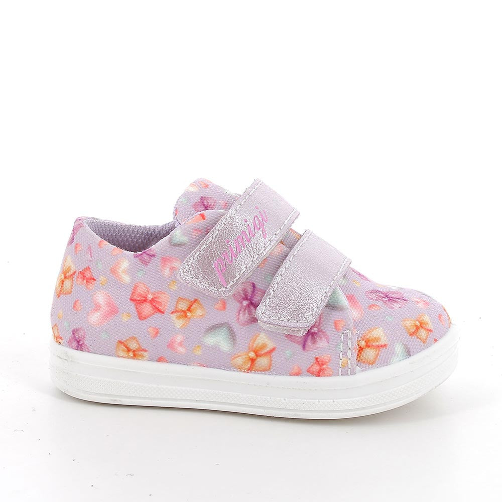 Scarpe da bambina lilla con strappi