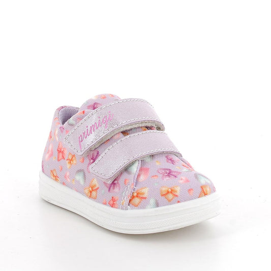 Scarpe da bambina lilla con strappi