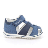 Sandalo da bambino blu con strappi