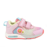 Sneakers da bambina rosa con luci