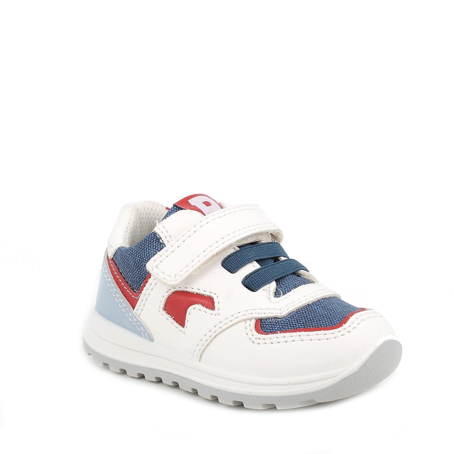 Scarpe da bambino bianco-denim
