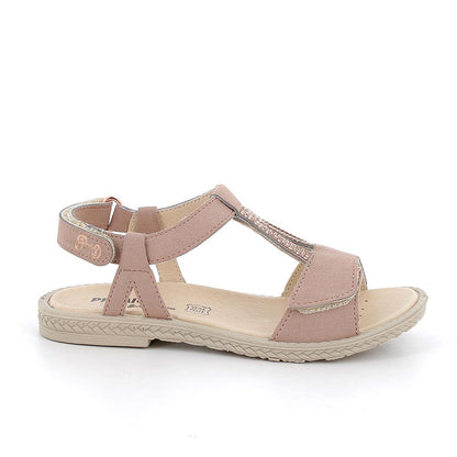 Sandali da bambina rosa antico