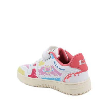 Sneakers da bambina bianco multicolor