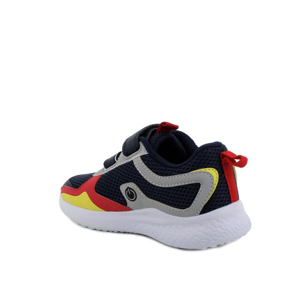 Sneakers da bambino navy-rosso