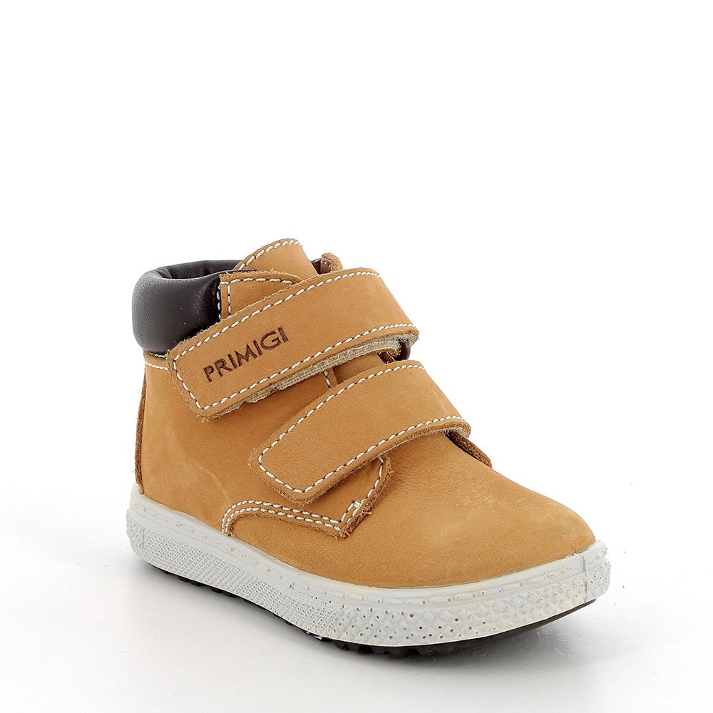 Scarponcini in pelle da bambino senape