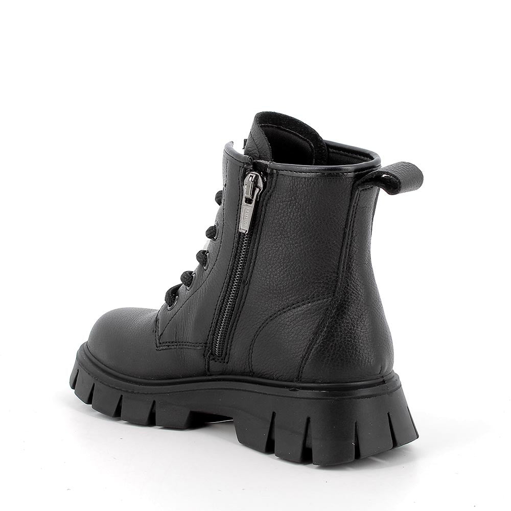 Anfibi in pelle da bambina nero