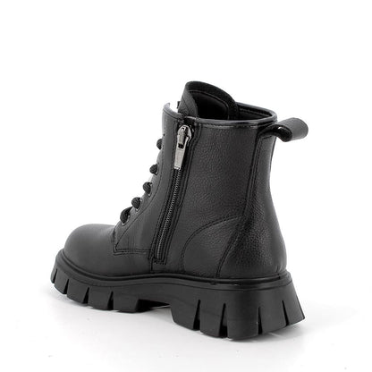 Anfibi in pelle da bambina nero