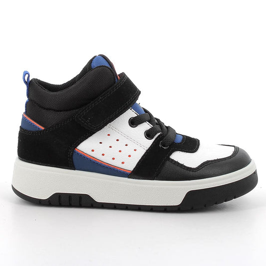 Sneakers da bambino nero-bianco