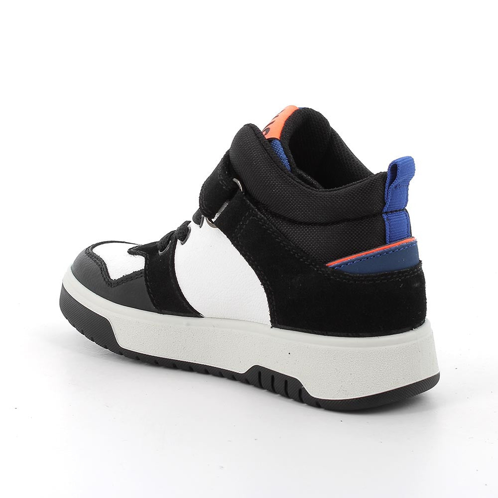 Sneakers da bambino nero-bianco
