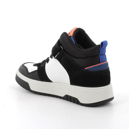 Sneakers da bambino nero-bianco