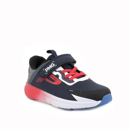 Sneakers da bambino navy-rosso