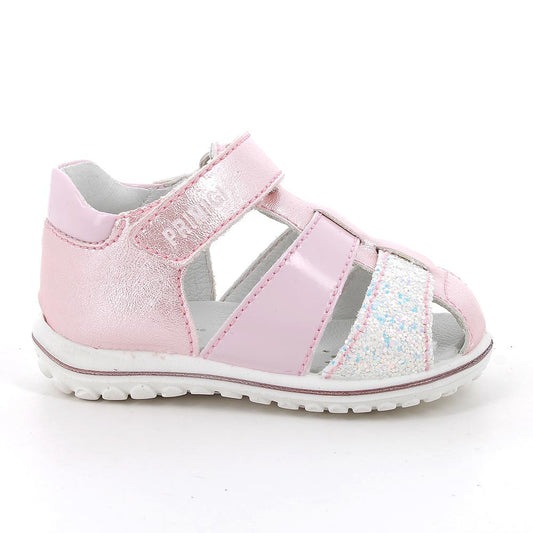Sandali da bambina rosa perlato