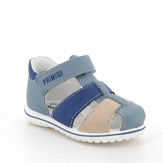 Sandali da bambino azzurro-beige-bluette