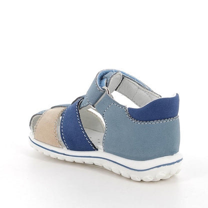 Sandali da bambino azzurro-beige-bluette