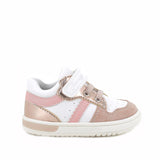 Sneakers da bambina bianco-skin