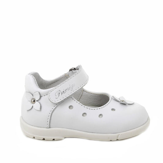 Ballerine in pelle da bambina bianco