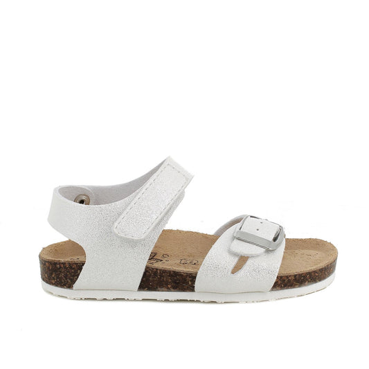 Sandali da bambina bianco perlato