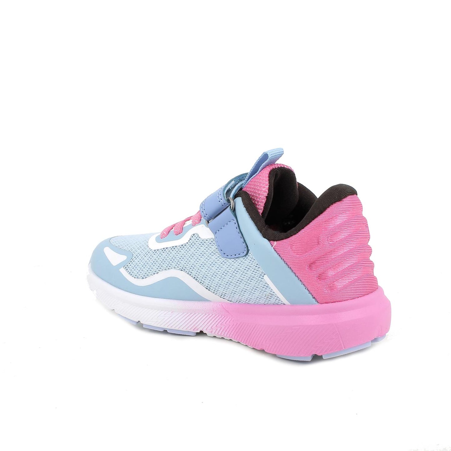 Sneakers da bambina celeste-fuxia