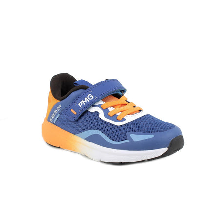Sneakers da bambino navy-arancione