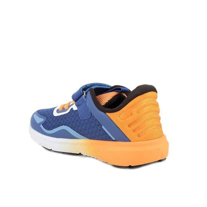 Sneakers da bambino navy-arancione