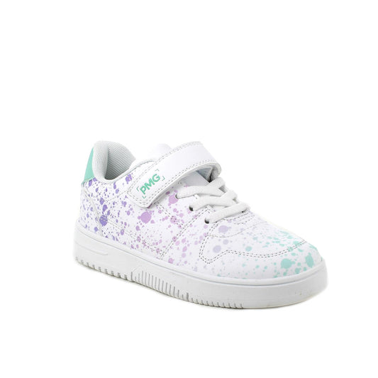 Sneakers da bambina bianco-viola