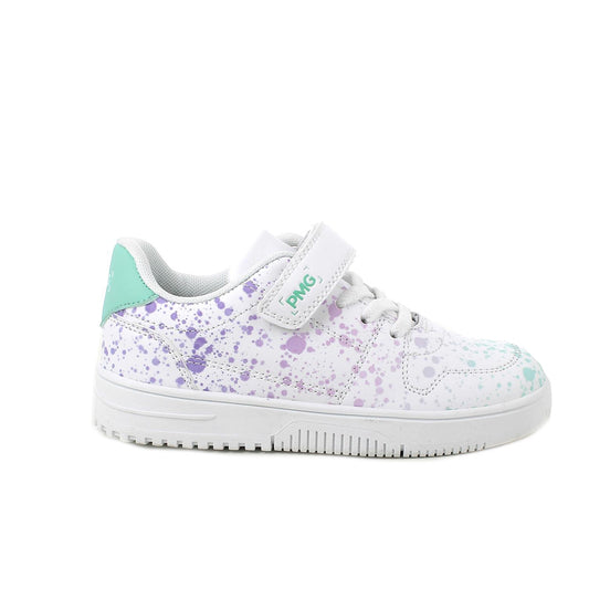 Sneakers da bambina bianco-viola