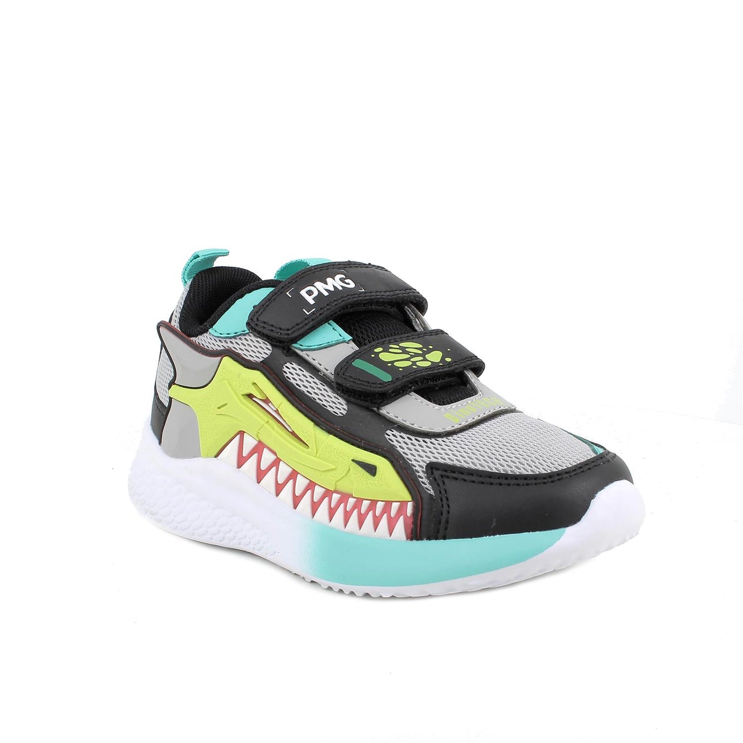 Sneakers da bambino grigio-nero