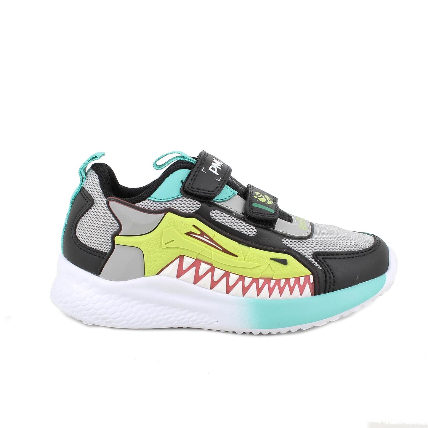 Sneakers da bambino grigio-nero