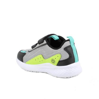 Sneakers da bambino grigio-nero